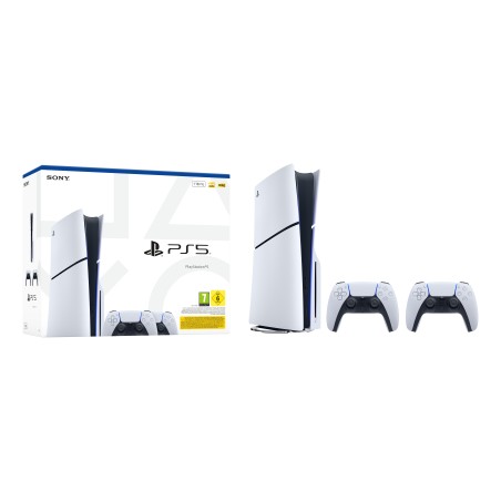 Sony 1000050116 PlayStation Console 1 TB Wi-Fi - Sleek Black & White Design for Ultimate Gaming Experience!